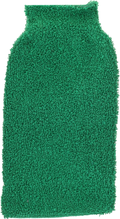 Рукавица для мытья и массажа тела, зеленая - Efas — фото N1