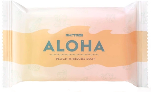 Натуральное мыло - Oh!Tomi Aloha Peach Hibiscus Soap — фото N1