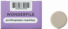 Клейові файли на педикюрний диск, D25 мм, 150 грит, 50 шт. - Wonderfile — фото N3