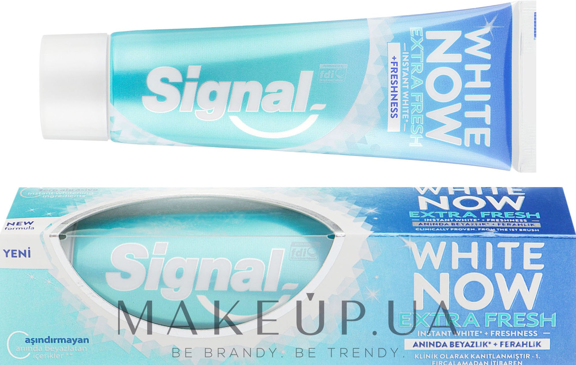 Зубна паста "Миттєве відбілювання" - Signal Now White Extra Fresh Toothpaste — фото 75ml