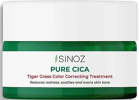 Крем для корекції тону шкіри обличчя - Sinoz Pure Cica Tiger Grass Color Correcting Repair Cream — фото N1