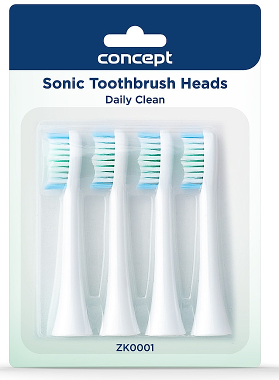 Сменные головки для зубной щетки, ZK0001 - Concept Sonic Toothbrush Heads Daily Clean — фото N1