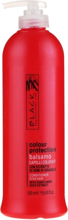 Кондиціонер для захисту кольору з екстрактом соняшнику - Black Professional Colour Protection Conditioner — фото N3