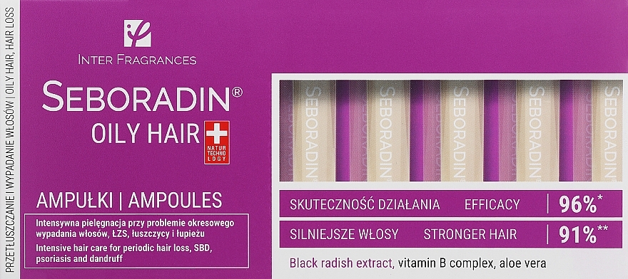 Ампулы для жирных волос - Seboradin Oily Hair Ampoules — фото N3