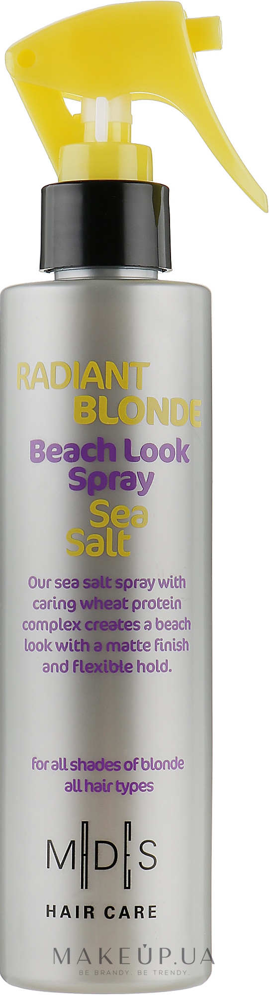 Спрей для волос «Морская соль. Сияющий блонд» - Mades Cosmetics Radiant Blonde Beach Look Sea Salt Spray — фото 200ml