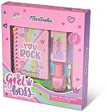 Набор косметики с блокнотом - Martinelia Girl Boss Notebook & Beauty Set (nail/polish/1 pcs + eye/shadow/1 pcs + note/book/1 pcs) — фото N1