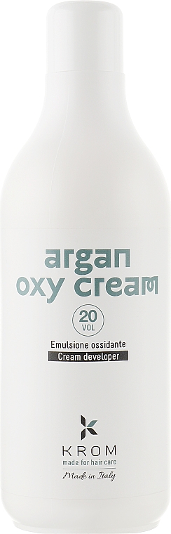 Окислительная эмульсия - Krom Argan Oxy Cream 20 Vol — фото N3