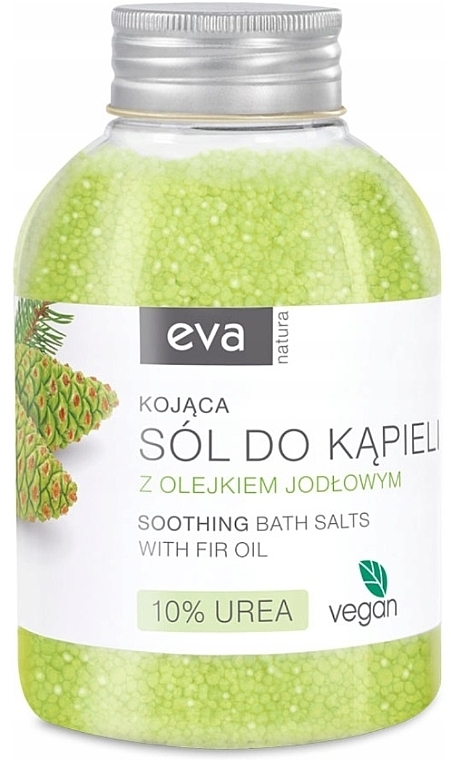 Соль для ванн "Пихта" с мочевиной 10% - Eva Natura Bath Salt 10% Urea — фото N1