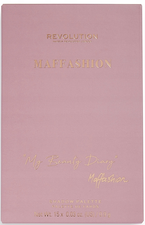 Палетка тіней для повік - Makeup Revolution Maffashion My Beauty Diary — фото N2