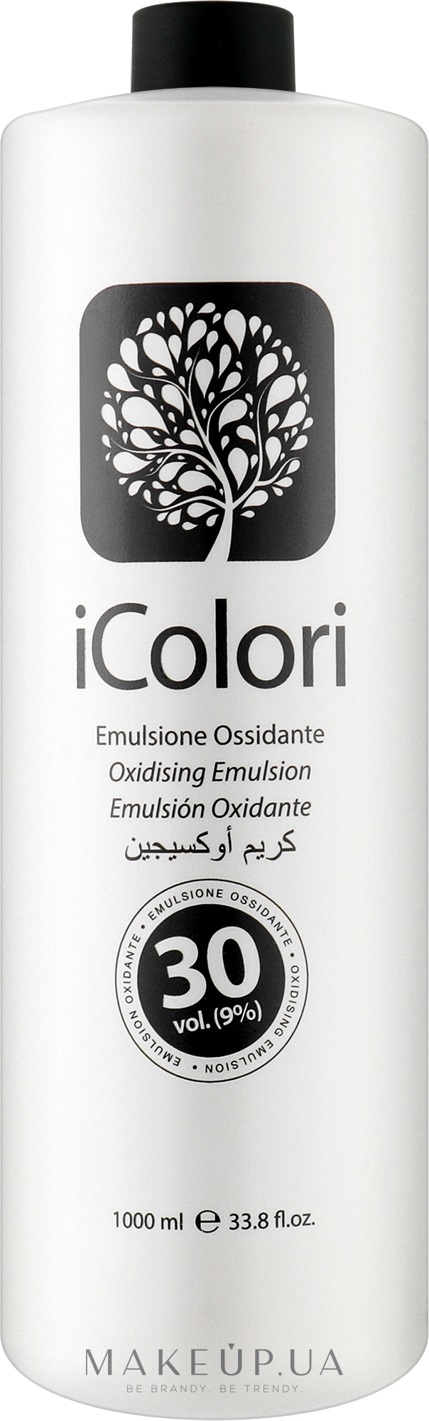 Окислювач для крем-фарби 30VOL - iColori Hair Care Oxidizer — фото 1000ml