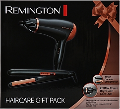Парфумерія, косметика Набір (фен + випрямляч) - Remington D3012GP Haircare Giftpack