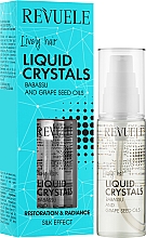 Жидкие кристаллы для волос - Revuele Lively Hair Liquid Crystals With Babassu and Grape Seed Oils — фото N2