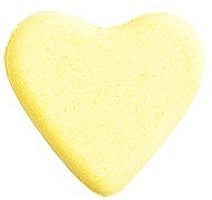 Парфумерія, косметика Бомбочка для ванни "Серце", жовта - IDC Institute Heart Bath Fizzer