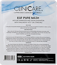 Очищувальна маска з 1% гіалуроновою кислотою - ClinicCare Hyal Egf Pure Mask With 1.0% HA — фото N2