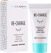 Духи, Парфюмерия, косметика Ночная маска для лица "Релакс" - Clarins My Clarins Re-Charge Relaxing Sleep Mask (пробник)