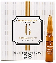 Парфумерія, косметика Антиоксидантний і відновлювальний бустер для обличчя - Gemma's Dream Instant Beauty Highlight Booster Ampoules