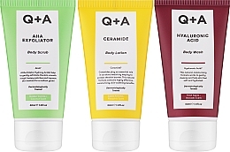 Набор - Q+A Travel Trio (b/wash/50ml + scr/50ml + b/lot/50ml) — фото N2