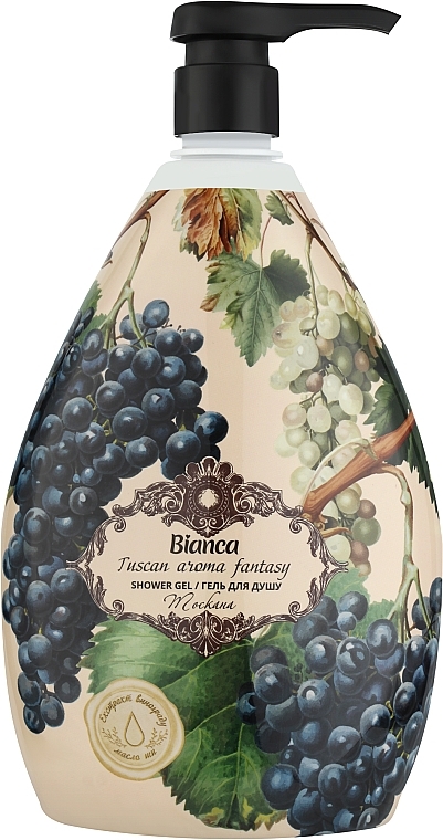 Гель для душу з екстрактом винограду та масла ши - Bianca Tuscan Aroma Fantasy Shower Gel — фото N1