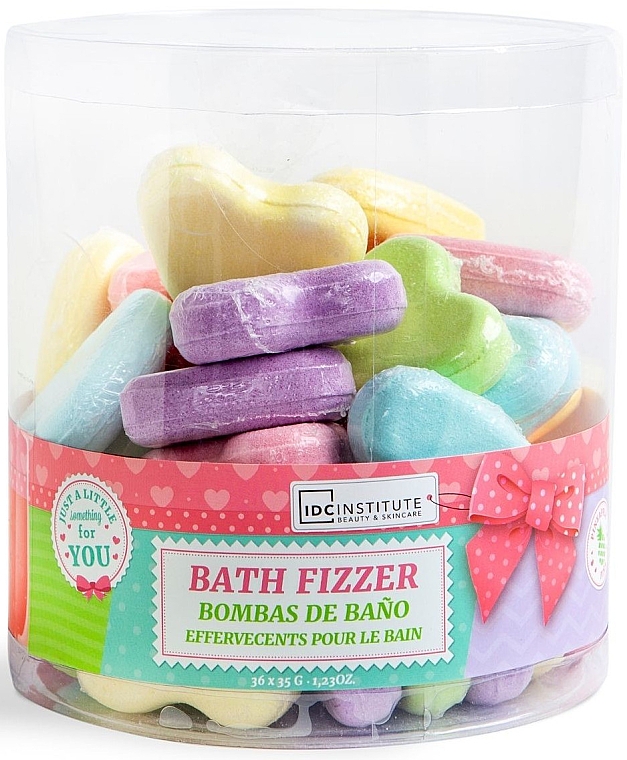 Набор бомбочек для ванны "Сердце" - IDC Institute Bath Bombs Set (b/bomb/36x35g) — фото N1