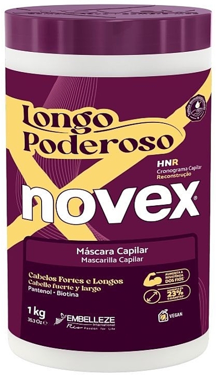 Маска для волосся - Novex Long Powerful Mask — фото N1