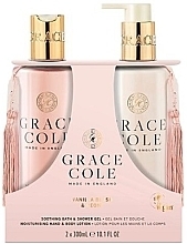 Парфумерія, косметика Набір - Grace Cole Vanilla Blush & Peony Body Care Duo (sh/gel/300ml + h/body/lot/300ml)