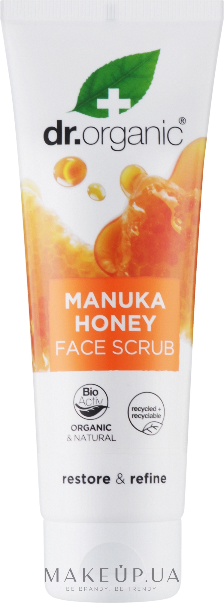 Скраб для лица "Манука Мед" - Dr. Organic Manuka Honey Face Scrub — фото 125ml