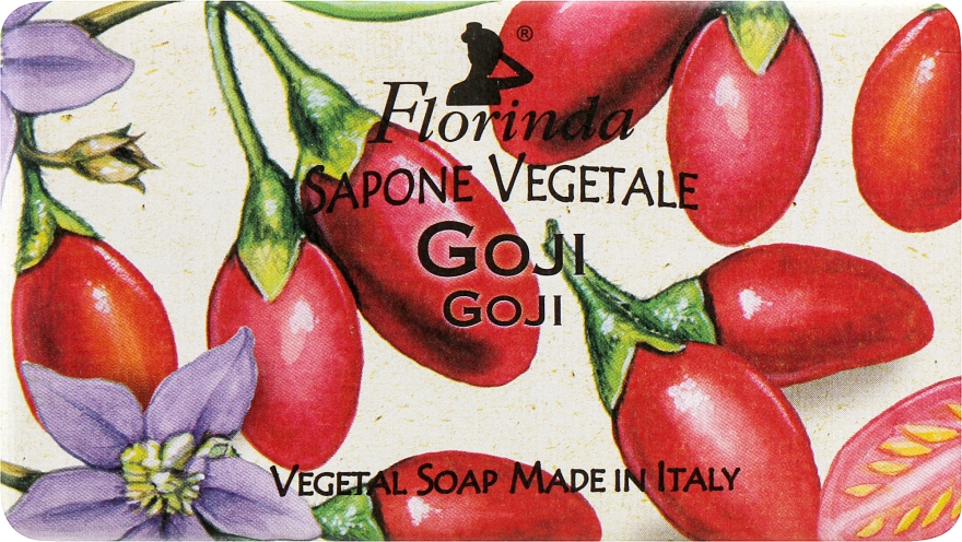 Мыло натуральное "Годжи" - Florinda Sapone Vegetale Goji — фото N1