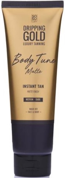 Автозасмага для тіла та обличчя - Sosu by SJ Body Tune Matte Instant Tan — фото Medium Dark