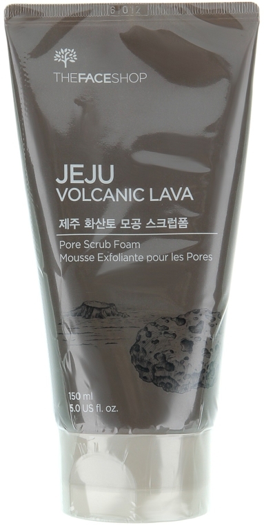 Пенка-скраб с экстрактом вулканической лавы - The Face Shop Jeju Volcanic Lava Pore Scrub Foam