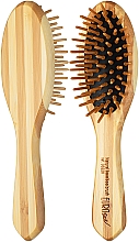 Парфумерія, косметика Щітка бамбукова для волосся 03226 - Eurostil Bamboo Oval Brush Small Model