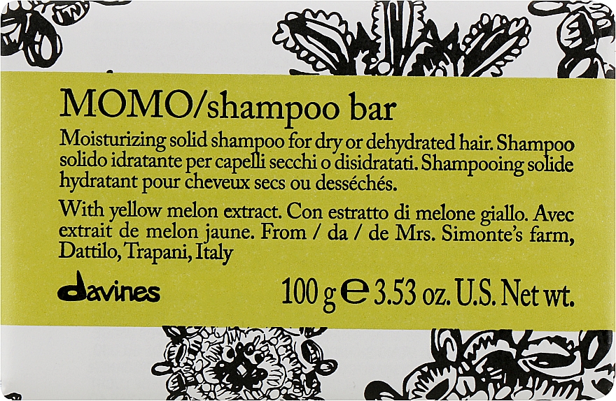 Твердий шампунь для зволоження сухого й зневодненого волосся - Davines Shampoo Bar