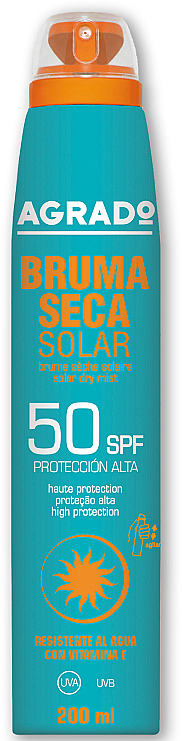 Солнцезащитный спрей SPF50+ для тела - Agrado Bruma Seca Solar Spray SPF50+ — фото N1