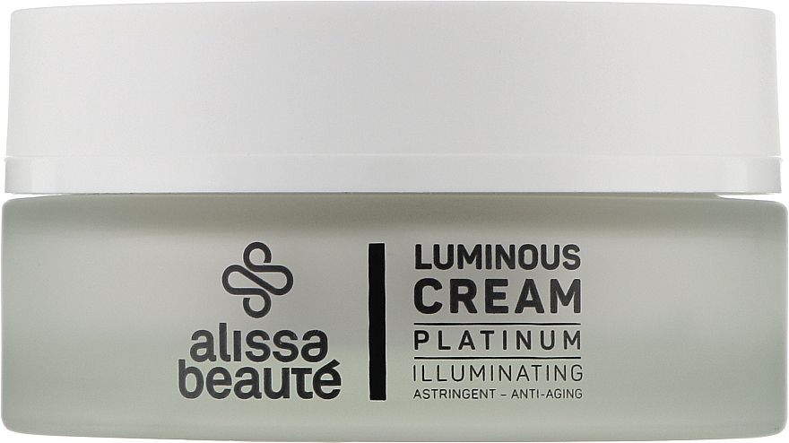 Антивіковий крем для обличчя з платиною та комплексом церамідів - Alissa Beaute Illuminating Luminous Cream Platinum