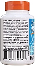Коензим Q10 високого засвоєння, з біоперином, 100 мг, рослинні капсули - Doctor's Best — фото N3
