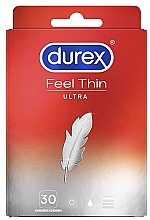 Духи, Парфюмерия, косметика Презервативы ультратонкие, 30 шт - Durex Feel Ultra Thin