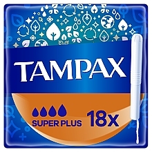 Духи, Парфюмерия, косметика УЦЕНКА Тампоны с аппликатором, 18 шт. - Tampax Compak Super Plus *