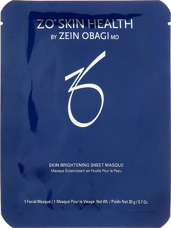 Тканевая осветляющая маска для лица - Zein Obagi ZO Skin Health Brightening Sheet Masque — фото N1