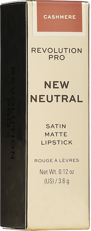 Губна помада, 3.6 г - Revolution Pro New Neutral Satin Matte Lipstick — фото N2