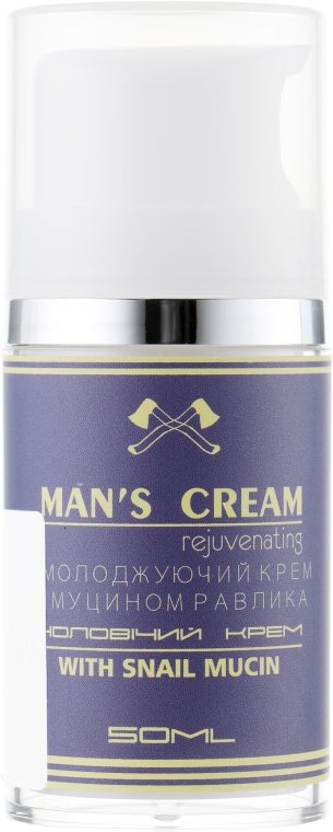 Мужской омолаживающий крем с муцином улитки - Green Pharm Cosmetic Men's Cream