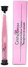 Пінцет для брів, рожевий - Cristyboom Cosmetics Professional Eyebrow Tweezers Pink — фото N2