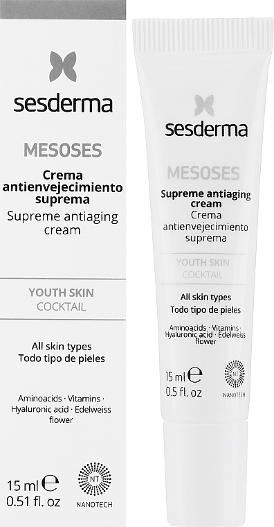 Антивіковий крем для обличчя - SesDerma Mesoses Supreme Antiaging Cream — фото N4