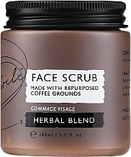 Кавовий скраб для обличчя "Трав'яний" - UpCircle Coffee Face Scrub Herbal Blend (в банці) — фото N1