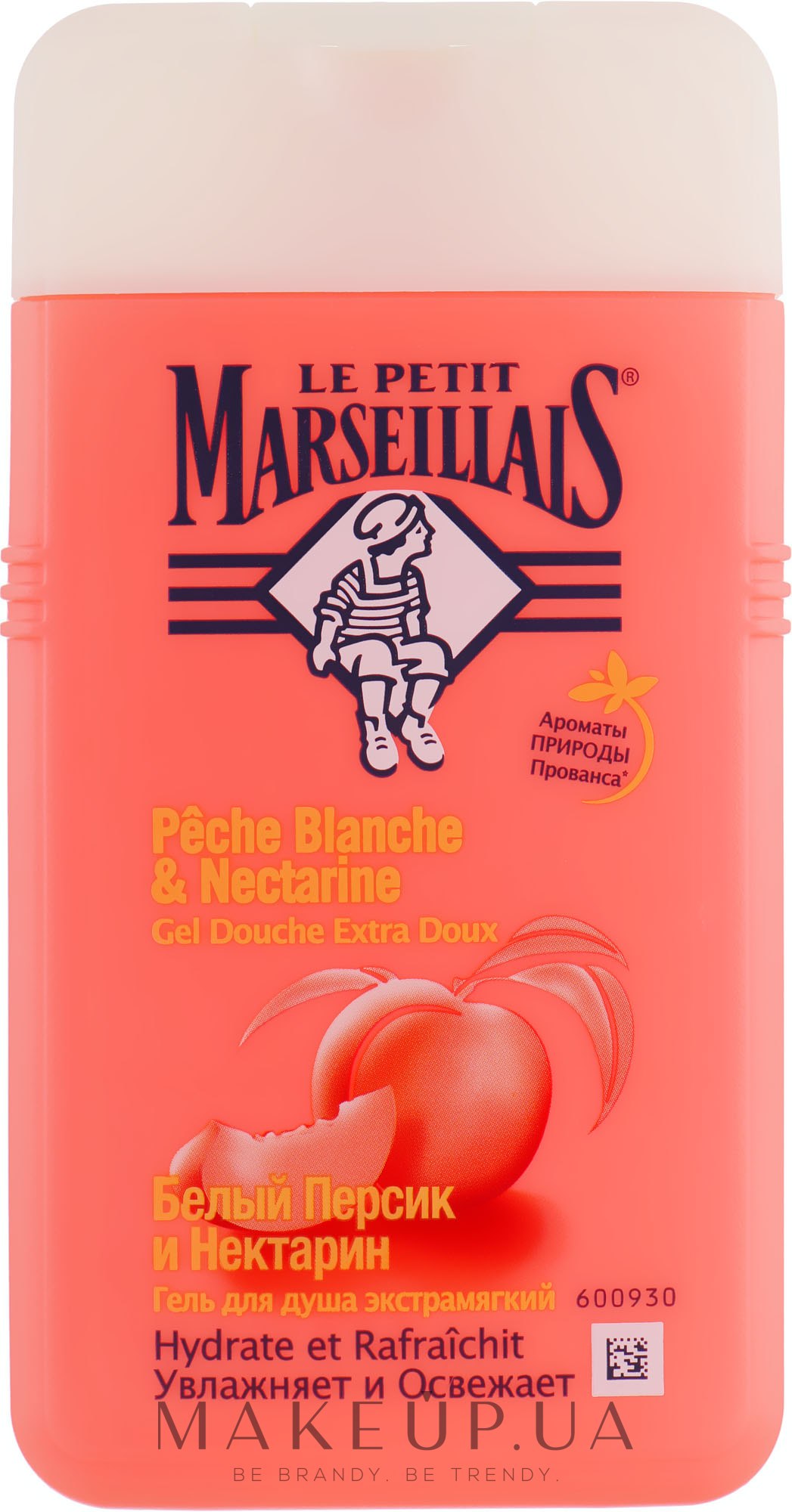 Гель для душа "Белый персик и нектарин", био - Le Petit Marseillais® — фото 250ml