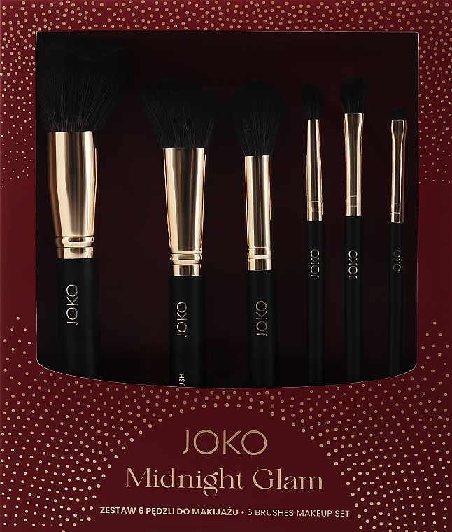 Набор из 6 кистей для макияжа - Joko Midnight Glam — фото N1