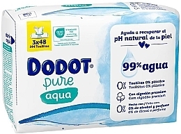 Духи, Парфюмерия, косметика Влажные салфетки - Dodot Pure Aqua Wipes