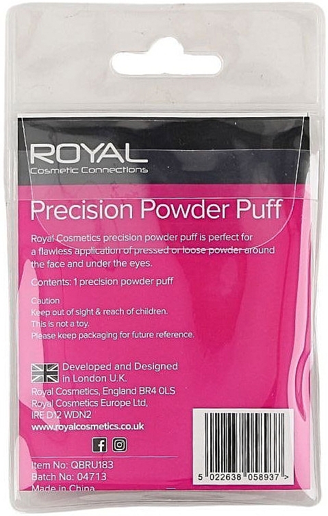 Пуховка для нанесения пудры, треугольная - Royal Cosmetics Precision Powder Puff — фото N2