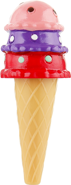 Бальзам для губ с кисточкой "Мороженое", розовый с красным - Martinelia — фото N1
