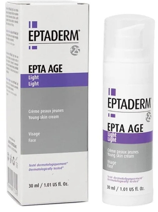 Антивіковий крем для обличчя - Eptaderm Epta Age Light Young Skin Cream — фото N1