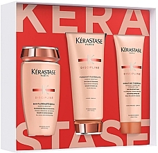 Парфумерія, косметика Набір - Kerastase Discipline Gift Set (shmp/250ml + h/cond/250ml + h/ream/150ml)