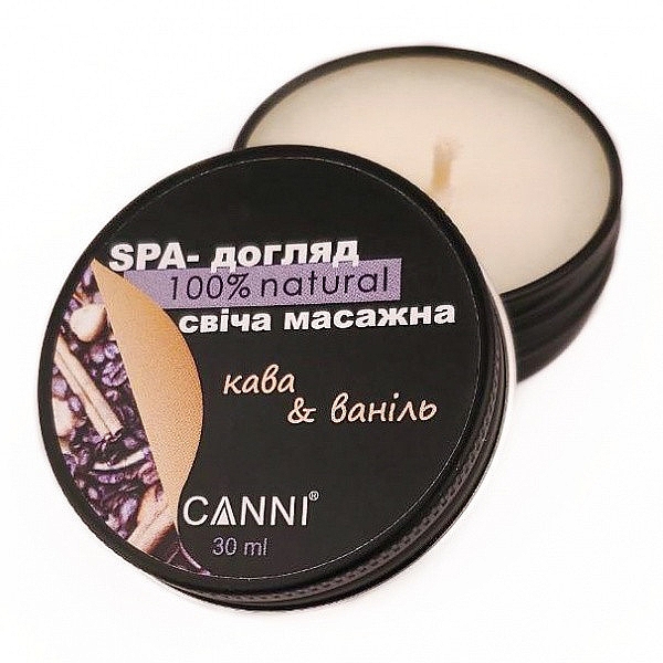 SPA-свічка масажна для манікюру "Кава-ваніль" - Canni — фото N4